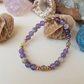 Bracciale in Ametista, Tormalina Elbaite e Labradorite – Perle naturali da 6 mm