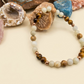 Bracciale in Amazzonite, Occhio di Tigre e Diaspro Paesaggio – Perle naturali da 6 mm