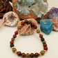 Bracciale in Ossidiana Mogano e Diaspro Verde – Perle naturali da 6 mm