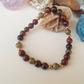 Bracciale in Ossidiana Mogano e Diaspro Verde – Perle naturali da 6 mm