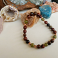 Bracciale in Ossidiana Mogano e Diaspro Verde – Perle naturali da 6 mm