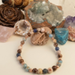 Bracciale in Diaspro Zebra Marrone, Dumortierite e Diaspro Imperiale – Perle naturali da 6 mm