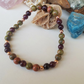 Bracciale in Unakite e Granato Almandino – Perle naturali da 6 mm