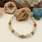 Bracciale in Fluorite, Ametista e Mookaite – Perle naturali da 6 mm
