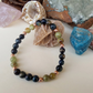 Bracciale in Occhio di Falco e Pietra Serpentina Nobile – Perle naturali da 6 mm
