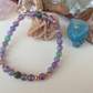 Bracciale in Ametista, Ruby Zoisite e Nefrite – Perle naturali da 6 mm