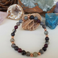 Bracciale in Diaspro Zebrato, Labradorite e Granato Almandino – Perle naturali da 6 mm
