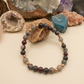 Bracciale in Diaspro Zebrato, Labradorite e Granato Almandino – Perle naturali da 6 mm