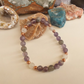 Bracciale in Ametista, Quarzo Tormalinato e Labradorite – Perle naturali da 6 mm