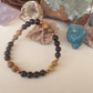 Bracciale in Ossidiana Dorata e Diaspro Paesaggio – Perle naturali da 6 mm
