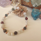 Bracciale in Magnesite ed Eliotropio – Perle naturali da 6 mm
