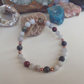 Bracciale in Magnesite ed Eliotropio – Perle naturali da 6 mm