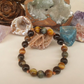 Bracciale in Occhio di Falco e Ossidiana Dorata – Perle naturali da 8 mm