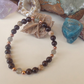 Bracciale in Granato, Labradorite e Rodocrosite – Perle naturali da 6 mm