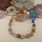 Bracciale in Diaspro Zebra Marrone e Sodalite – Perle naturali da 8 mm