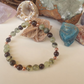 Bracciale in Prehnite e Granato – Perle naturali da 6 mm