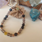 Bracciale in Quarzo Fumé, Occhio di Falco e Occhio di Tigre Dorato – Perle naturali da 6 mm