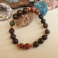 Bracciale in Bronzite, Diaspro Brecciato e Giada Africana – Perle naturali da 8 mm