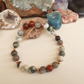 Bracciale in Diaspro Rosso, Eliotropio e Agata Albero – Perle naturali da 8 mm