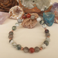 Bracciale in Diaspro Rosso, Eliotropio e Agata Albero – Perle naturali da 8 mm