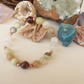 Bracciale in Amazzonite Multicolore, Agata Bianca e Agata Rossa – Perle naturali da 8 mm