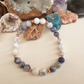 Bracciale in Howlite e Sodalite – Perle naturali da 8 mm