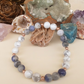 Bracciale in Howlite e Sodalite – Perle naturali da 8 mm