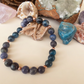 Bracciale in Apatite e Dumortierite – Perle naturali da 8 mm