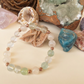 Bracciale in Agata Bianca e Fluorite – Perle naturali da 8 mm