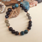 Bracciale in Occhio di Falco, Apatite e Labradorite – Perle naturali da 8 mm