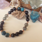 Bracciale in Occhio di Falco, Apatite e Labradorite – Perle naturali da 8 mm