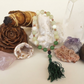 Bracciale Mala in Avventurina, Giadeite e Pietra Lavica – 18 pietre naturali