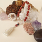 Bracciale Mala in Agata rossa, Cristallo di Rocca e Pietra Lavica – 18 pietre naturali