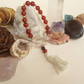 Bracciale Mala in Agata rossa, Cristallo di Rocca e Pietra Lavica – 18 pietre naturali