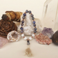 Bracciale Mala in Sodalite, Howlite e Pietra Lavica – 18 pietre naturali