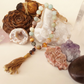 Bracciale Mala in Amazzonite, Occhio di tigre, Occhio di falco e Pietra Lavica – 18 pietre naturali