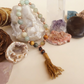 Bracciale Mala in Amazzonite, Occhio di tigre, Occhio di falco e Pietra Lavica – 18 pietre naturali