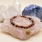 Bracciale in Sangue di Drago, Diaspro Brecciato e Bronzite con Ciondolo in Diaspro Rosso – Perle naturali da 6 mm