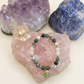 Bracciale in Agata Albero, Agata Muschiata e Agata Bianca con Ciondolo in Avventurina – Perle naturali da 8 mm