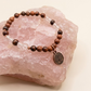 Bracciale in Ossidiana Mogano, Cristallo di Rocca e Occhio di Bue con Charm Albero della Vita – Perle naturali da 6 mm