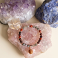 Bracciale in Eliotropio, Occhio di Bue e Diaspro Rosso con Ciondolo in Diaspro Rosso – Perle naturali da 6 mm