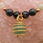 Bracciale in Diaspro Kambaba, Cristallo di Rocca e Giadeite con Ciondolo in Avventurina – Perle naturali da 6 mm