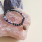 Bracciale in Apatite, Sodalite e Granato Almandino con Ciondolo in Sodalite – Perle naturali da 6 mm