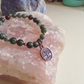 Bracciale in Agata Muschiata, Agata Albero e Granato Almandino con Charm Albero della Vita – Perle naturali da 6 mm