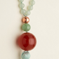 Mala da meditazione in Avventurina Verde e Agata Rossa – 108 perle