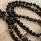 Mala Ossidiana dorata, Pietra guru Agata, Rame