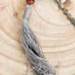 Mala collana 108 fatta a mano in Eliotropio, Pietra Guru Eliotropio, Argento 925