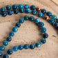 Mala per la pratica della meditazione in Apatite, Pietra Guru Apatite e Rame