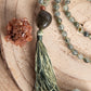 Mala in Prehnite, Pietra guru Labradorite, Rame