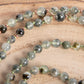 Mala in Prehnite, Pietra guru Labradorite, Rame